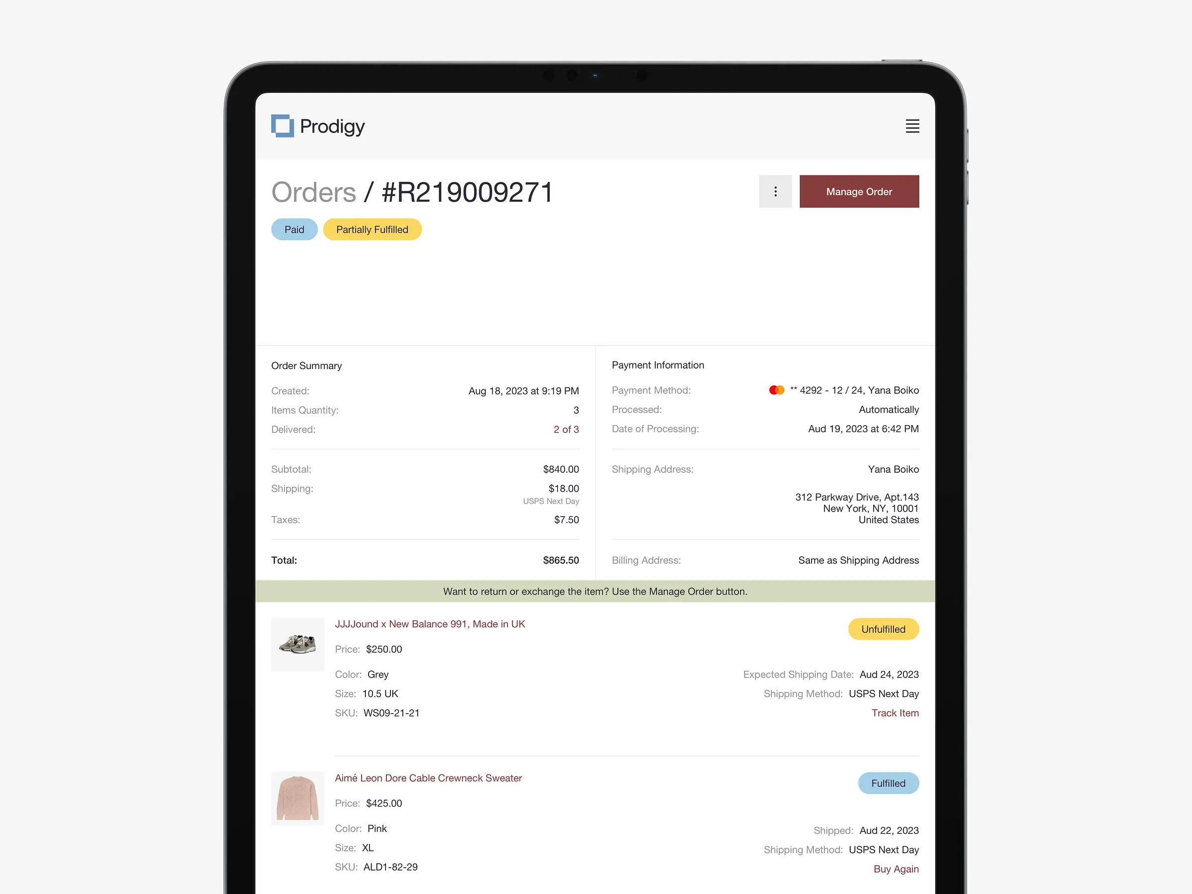 Checkout Optimization